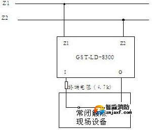 模塊與具有常閉無源觸點(diǎn)的現(xiàn)場(chǎng)設(shè)備連接方法