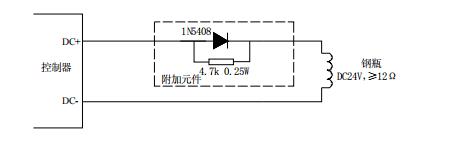 GST-QKP01氣體滅火控制器驅(qū)動(dòng)鋼瓶電磁閥輸出布線圖