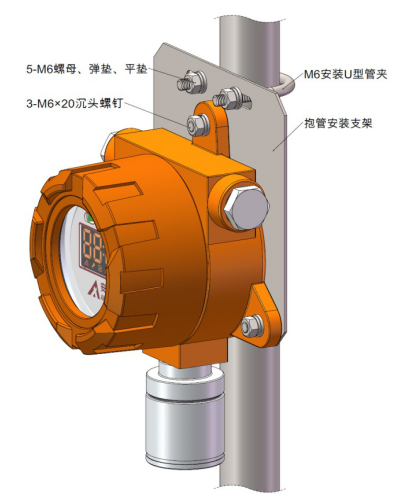 可燃?xì)怏w探測器安裝